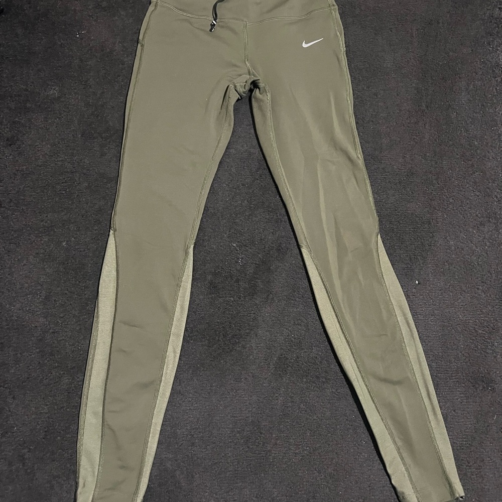 Nike Olive Green Leggings small.